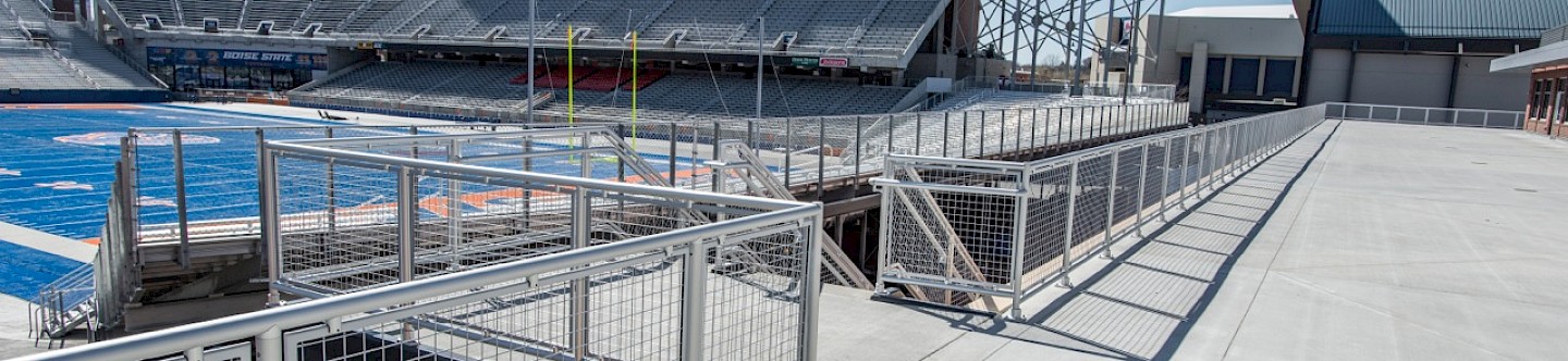 Boise State University Stadium - Interna-Rail® w/Wire Mesh Infill